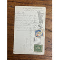 Vintage 1922 Christmas Postcard w/ Christmas Seal Tied American Red Cross