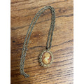 Vintage Andre Rivalle Gold Tone Cameo Watch Pendant Necklace 17 Jewel - Repair