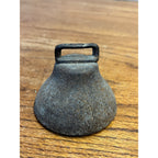 Antique 19th c. Primitive Farm Animal Neck Strap Bell Goat Lamb Small 2.5"