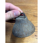 Antique 19th c. Primitive Farm Animal Neck Strap Bell Goat Lamb Small 2.5"