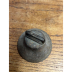 Antique 19th c. Primitive Farm Animal Neck Strap Bell Goat Lamb Small 2.5"
