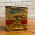 Vintage Silver Buckle Godfrey Milwaukee Wis Nutmeg Ship Boat Spice Tin Kitchen