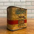 Vintage Silver Buckle Godfrey Milwaukee Wis Nutmeg Ship Boat Spice Tin Kitchen