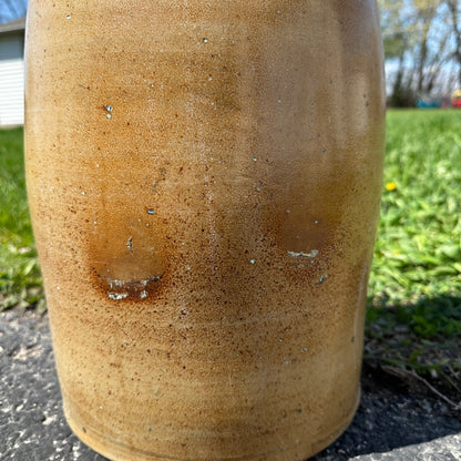 Antique Pierron Milwaukee WI 5 Gallon Salt Glaze Stoneware Churn Crock Wisconsin