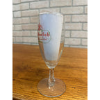 1960s Michelob Anheuser-Busch Vintage Beer Bar Pub Glass 7" Stemmed Footed