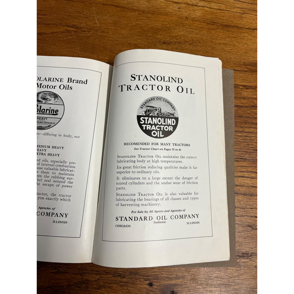 1919 Standard Oil Company Tractor Lubrication Manual Illustrated - Gas Station