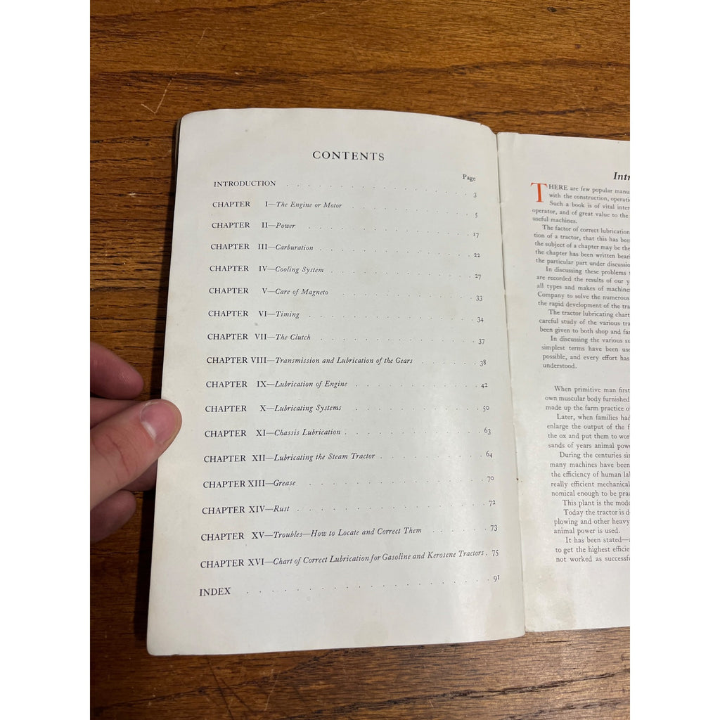 1919 Standard Oil Company Tractor Lubrication Manual Illustrated - Gas Station