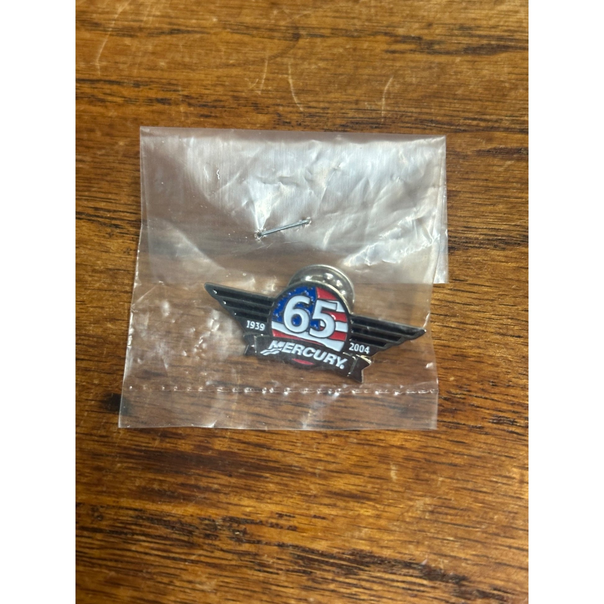 Vintage Mercury Marine 65 Years Lapel Pin - Outboard Motor 1939 - 2004