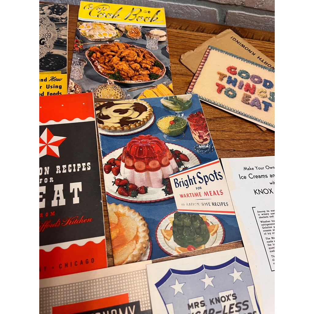 WWII Homefront - Victory Gardens, Food, Recipes, Rationing; Wartime Cook Books