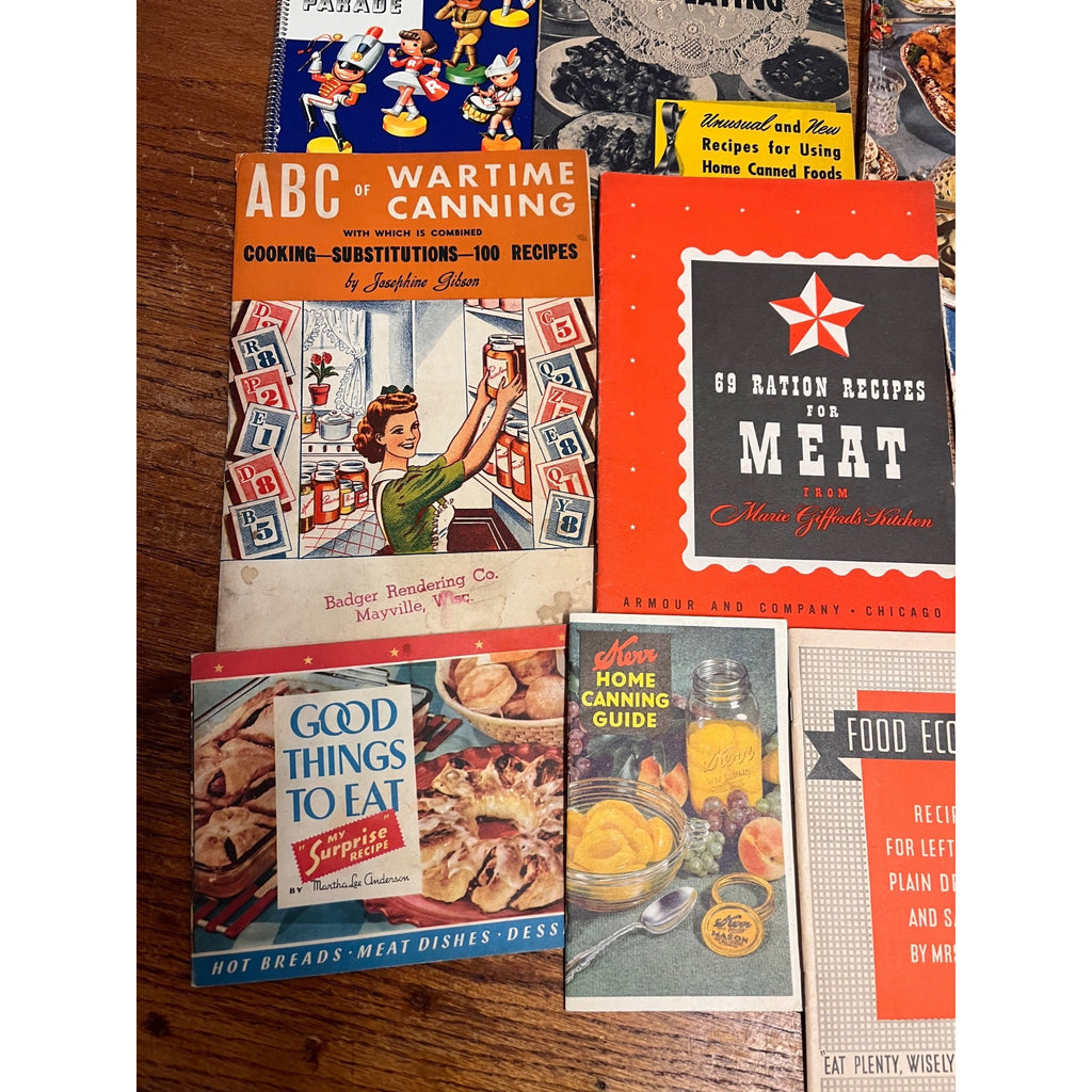 WWII Homefront - Victory Gardens, Food, Recipes, Rationing; Wartime Cook Books