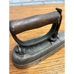 Vintage/Antique Sensible Sad Iron Number 5 with Removable Handle Collar Sleeves