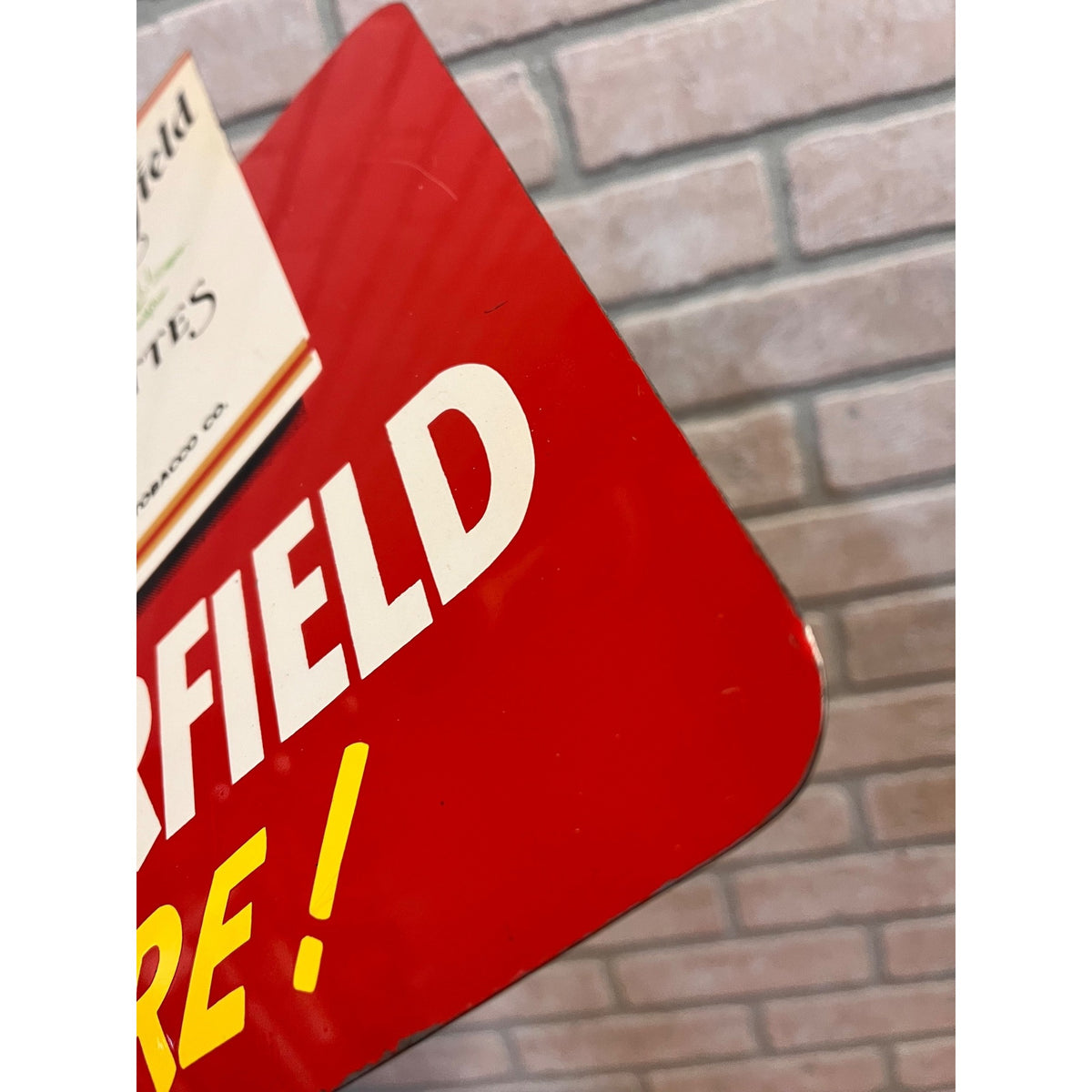 Vintage Chesterfield Cigarettes & L&M Flange Sign Advertising Double Sided
