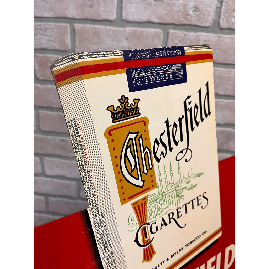 Vintage Chesterfield Cigarettes & L&M Flange Sign Advertising Double Sided