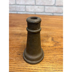 Antique Early 19th c. Solid Brass Short Hose Nozzle 5" Firefighter Garden Hose