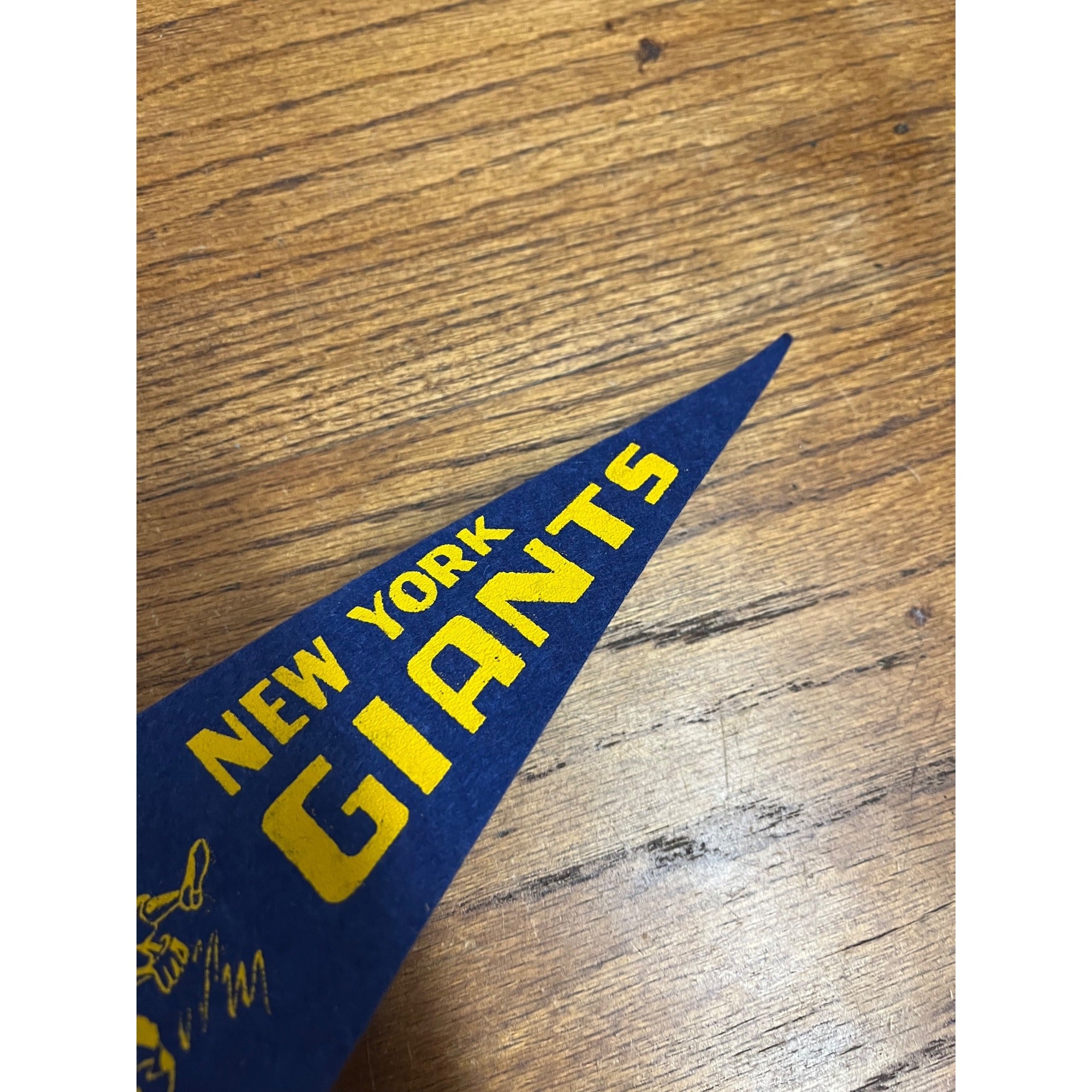 Vintage 1950s New York Giants Mini Baseball Felt Pennant 9"