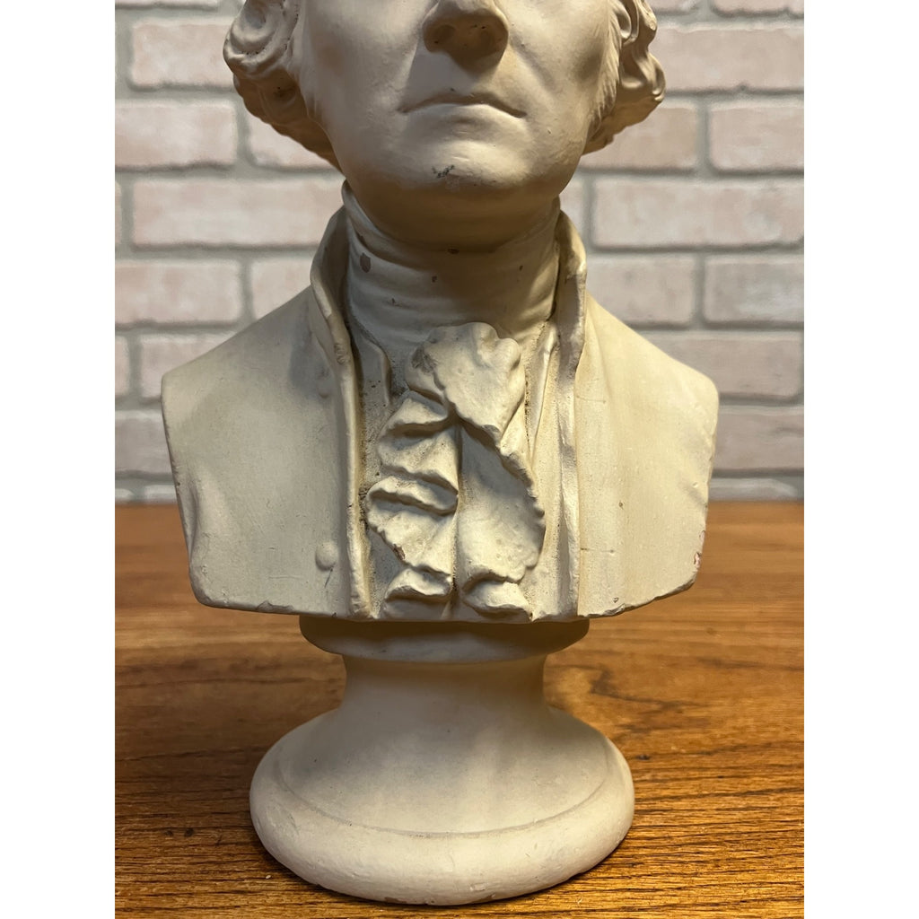 Vintage George Washington Presidential Bust Statue Sculpture Plaster President Patriotic