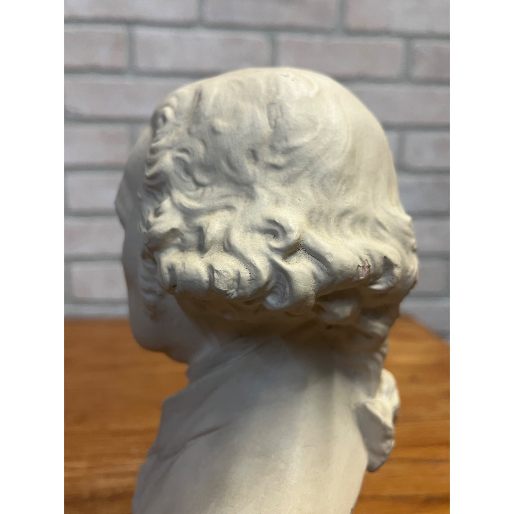 Vintage George Washington Presidential Bust Statue Sculpture Plaster President Patriotic