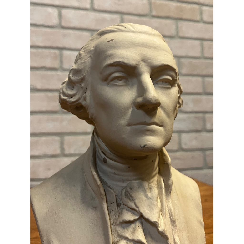Vintage George Washington Presidential Bust Statue Sculpture Plaster President Patriotic