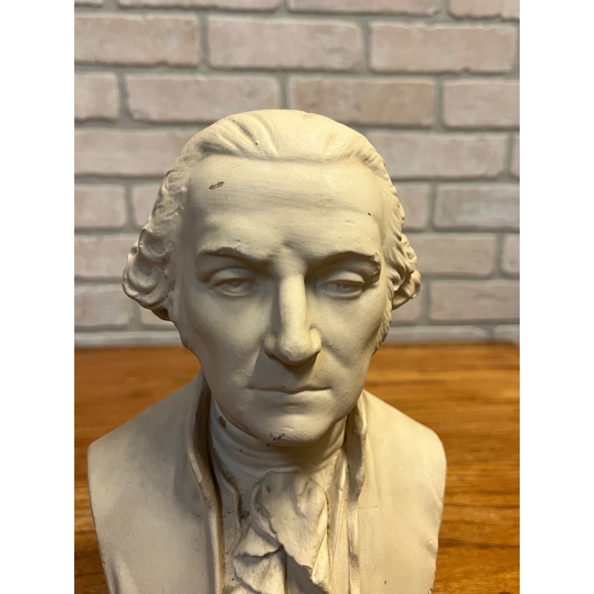 Vintage George Washington Presidential Bust Statue Sculpture Plaster President Patriotic