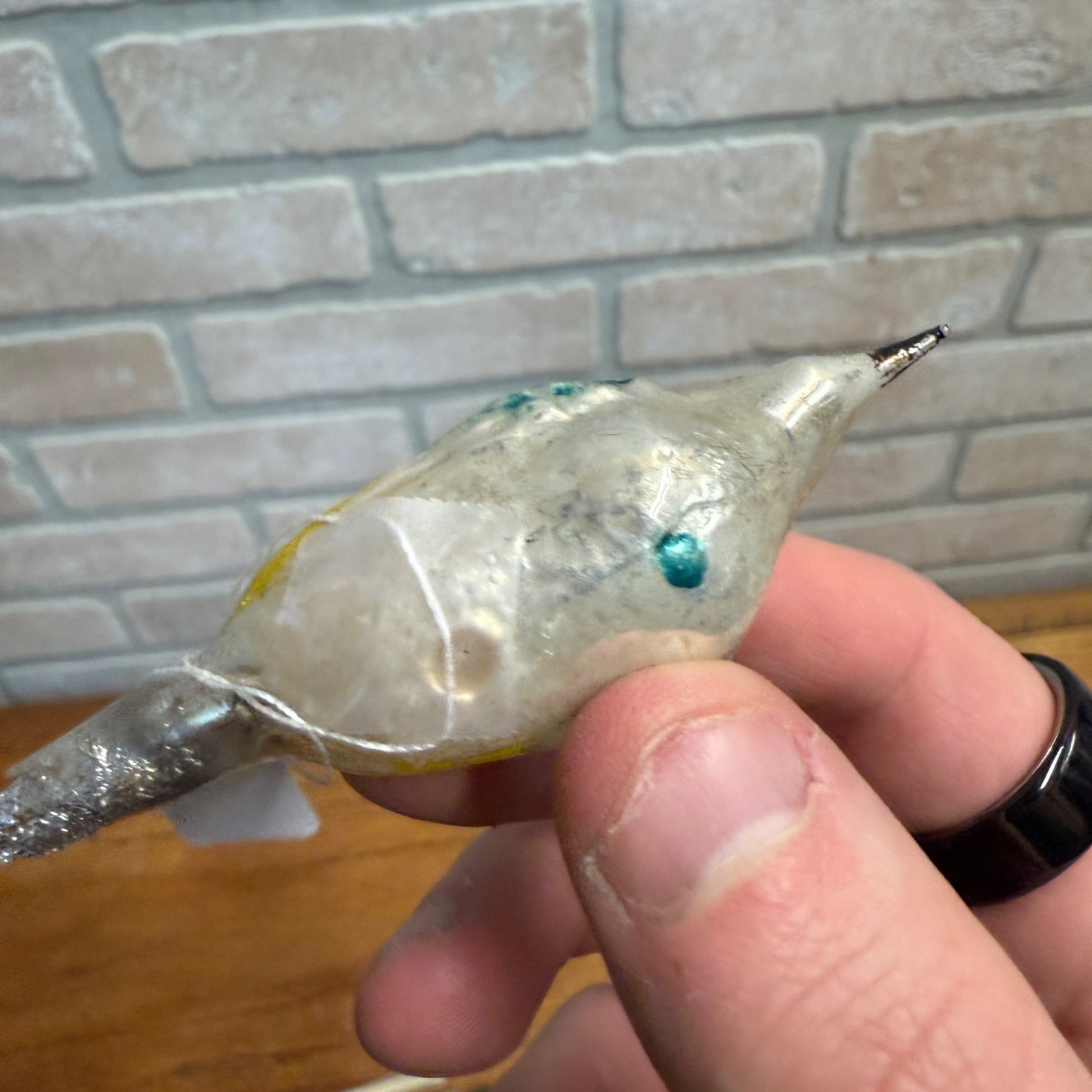 Vintage Christmas Tree Clip on Birds Mercury Glass Japan Christmas Ornament  Lot