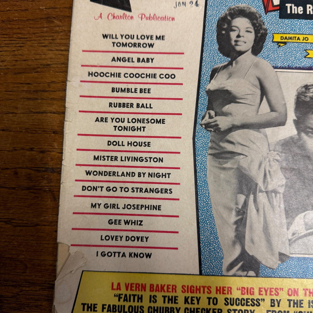 April 1961 Rhythm and Blues Song Hits Magazine Chubby Checker Isley Brothers