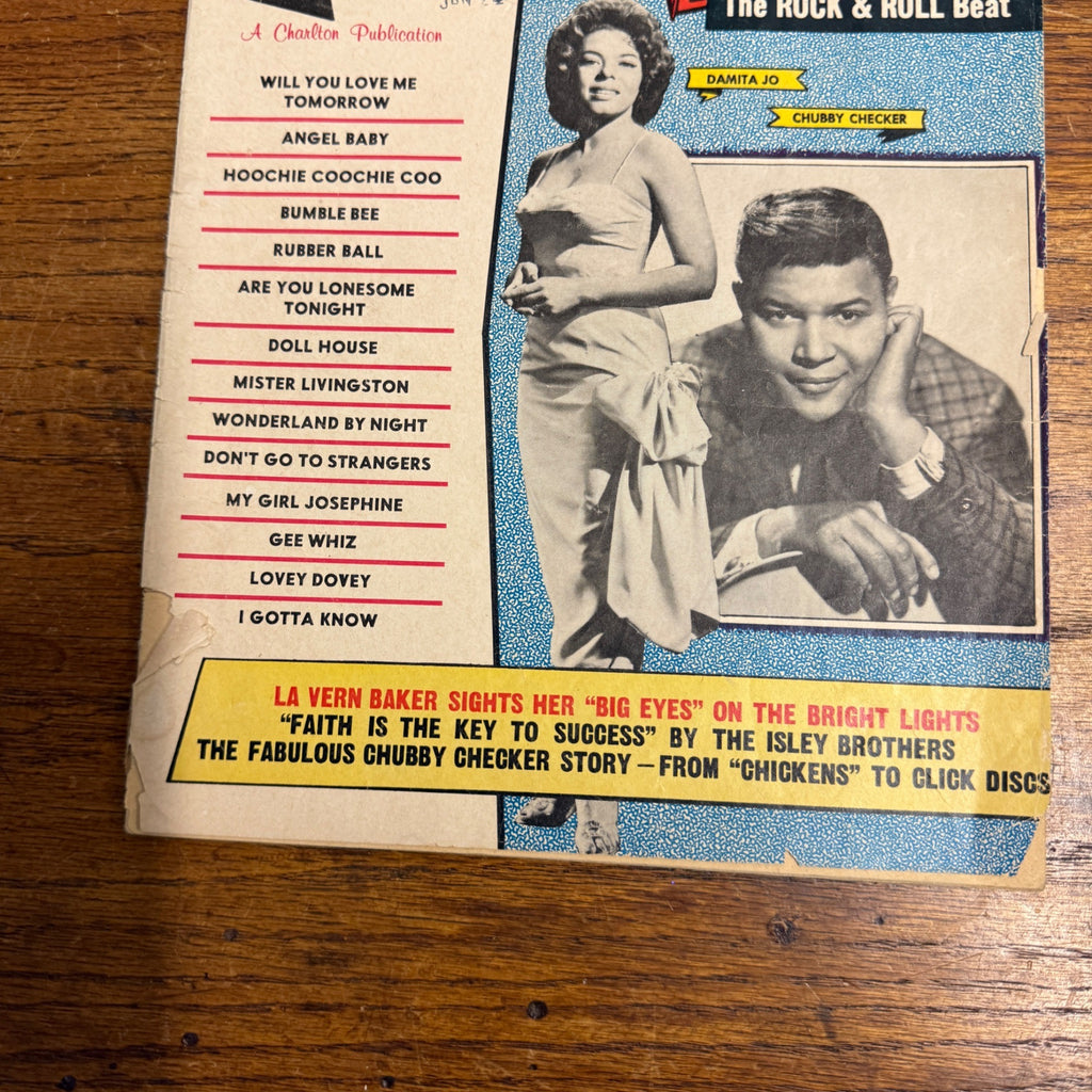 April 1961 Rhythm and Blues Song Hits Magazine Chubby Checker Isley Brothers