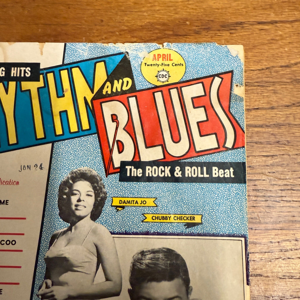 April 1961 Rhythm and Blues Song Hits Magazine Chubby Checker Isley Brothers