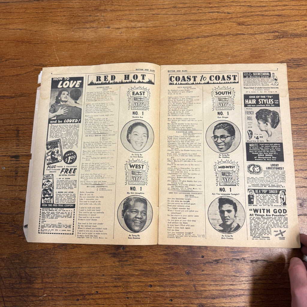 April 1961 Rhythm and Blues Song Hits Magazine Chubby Checker Isley Brothers