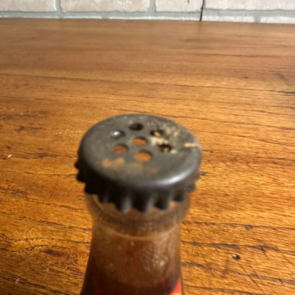Rare Pepsi Cola Mini Bottle 1930's 1940's Double Dot Litho Cap Soda Salt Shaker
