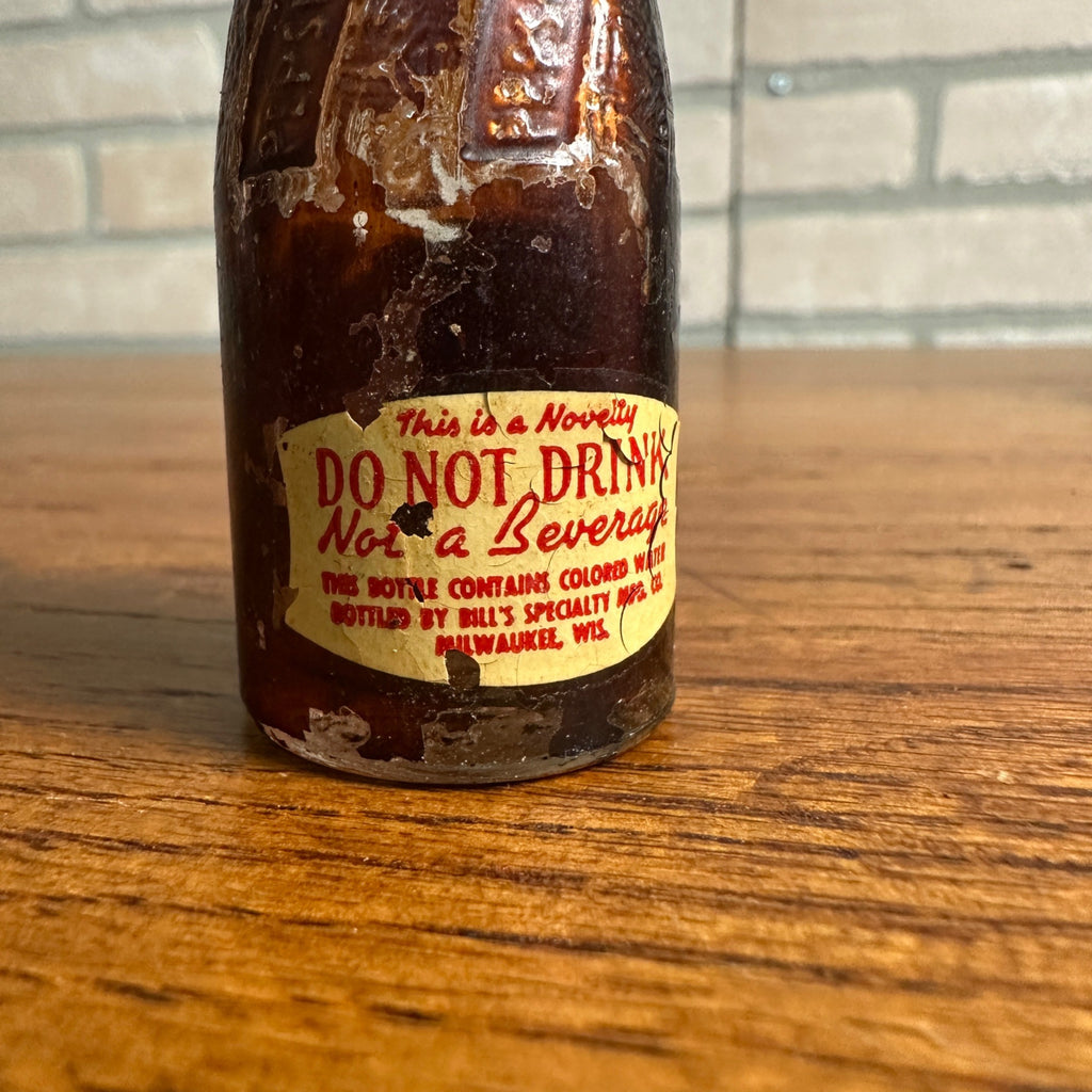 Rare Pepsi Cola Mini Bottle 1930's 1940's Double Dot Litho Cap Soda Salt Shaker