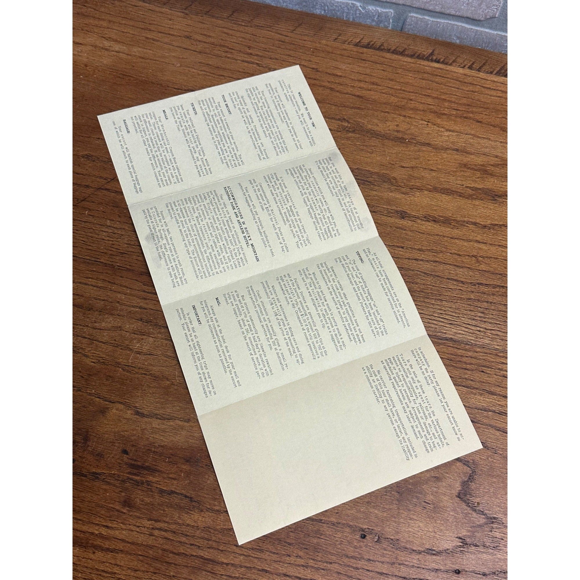 Vintage Union Pacific Chicago Northwestern Railroad Brochure RM Tour Colorado 1955