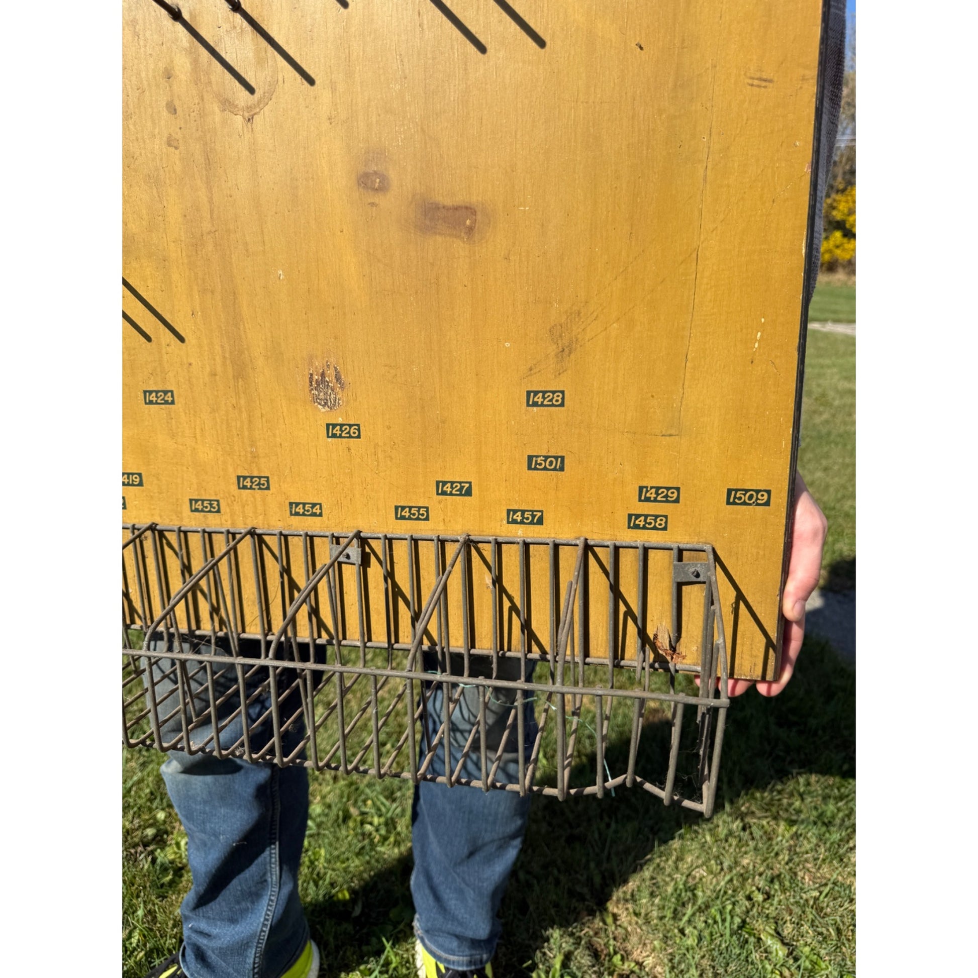 Vintage Proto Tools Advertising Display Rack Wooden