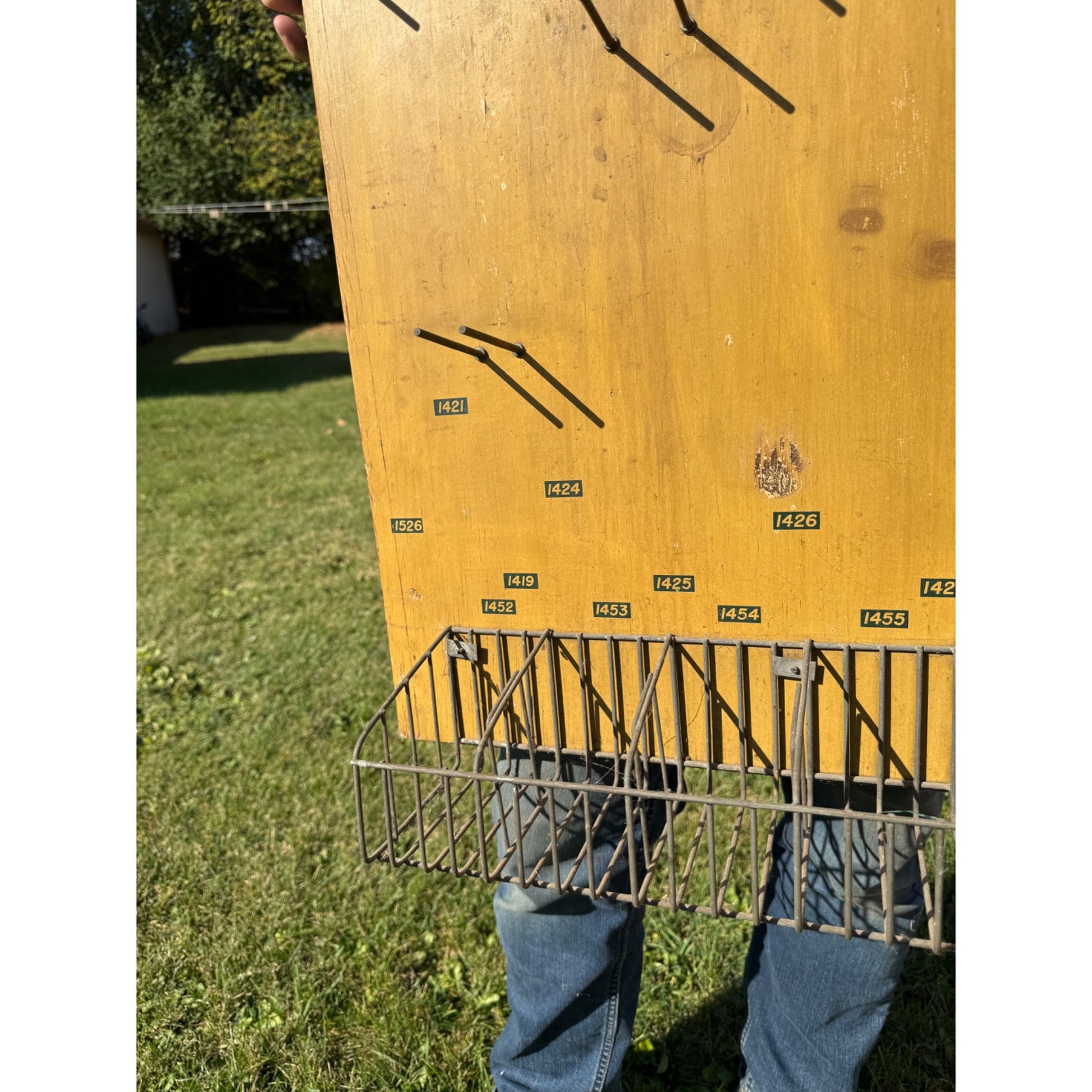 Vintage Proto Tools Advertising Display Rack Wooden