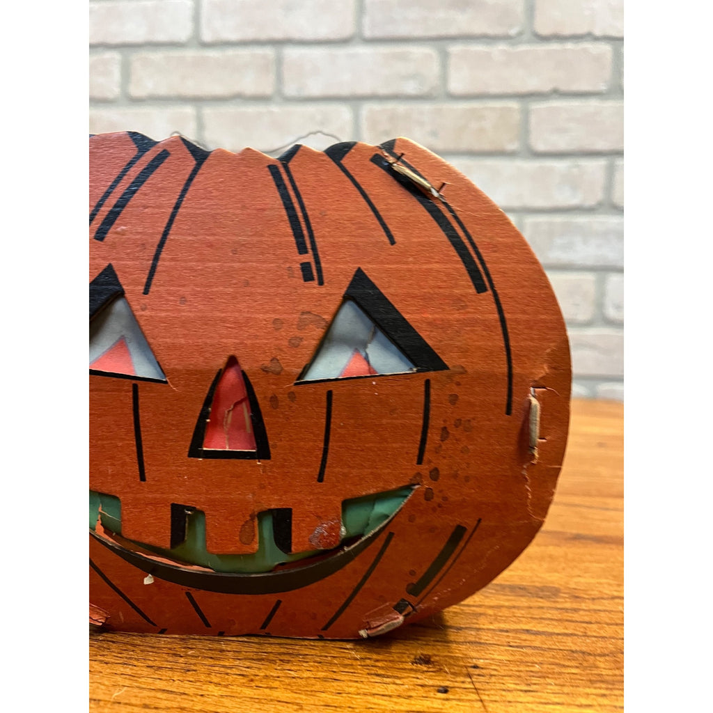 Vintage 1950s Halloween Jack o' Lantern JOL 2-Sided Cardboard Dolly Toy Co.