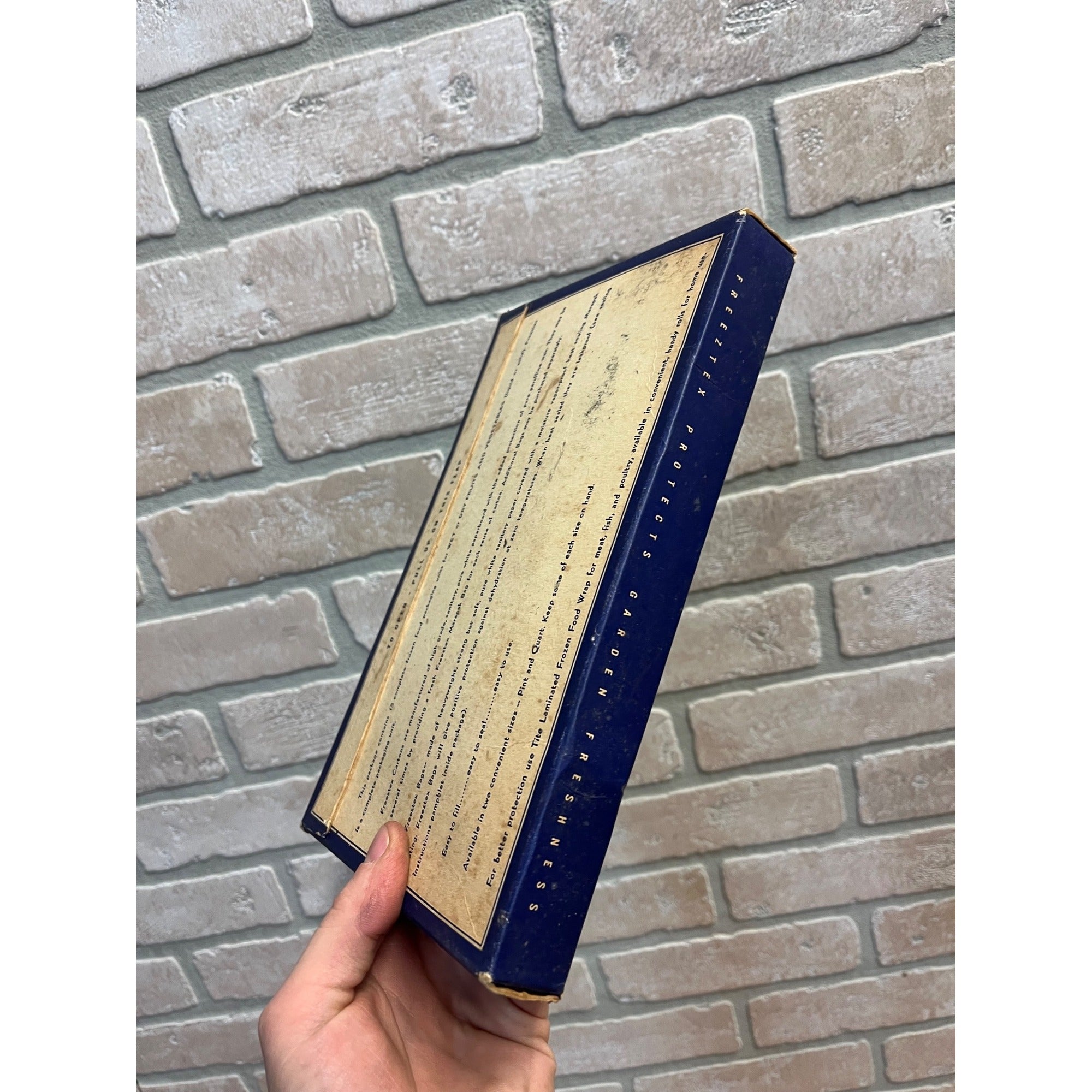 Vintage 1940s Freetex Frozen Food Packages NOS Box Sealed Film Prop Advertising