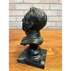 Vintage Peter Helck Bronze Bust Larry Braun Meadow Brook Concours Racing Trophy
