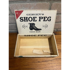 Vintage Gergen's Shoe Peg Cigar Wooden Box Advertising Display Wisconsin