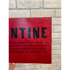 Original 1900s Quarantine Hospital Sign Smallpox, Diphtheria, and Scarlet Fever