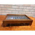 Antique Clarks ONT Spool Cotton Counter Oak Display Case Country Store Cabinet