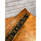 Antique Clarks ONT Spool Cotton Counter Oak Display Case Country Store Cabinet