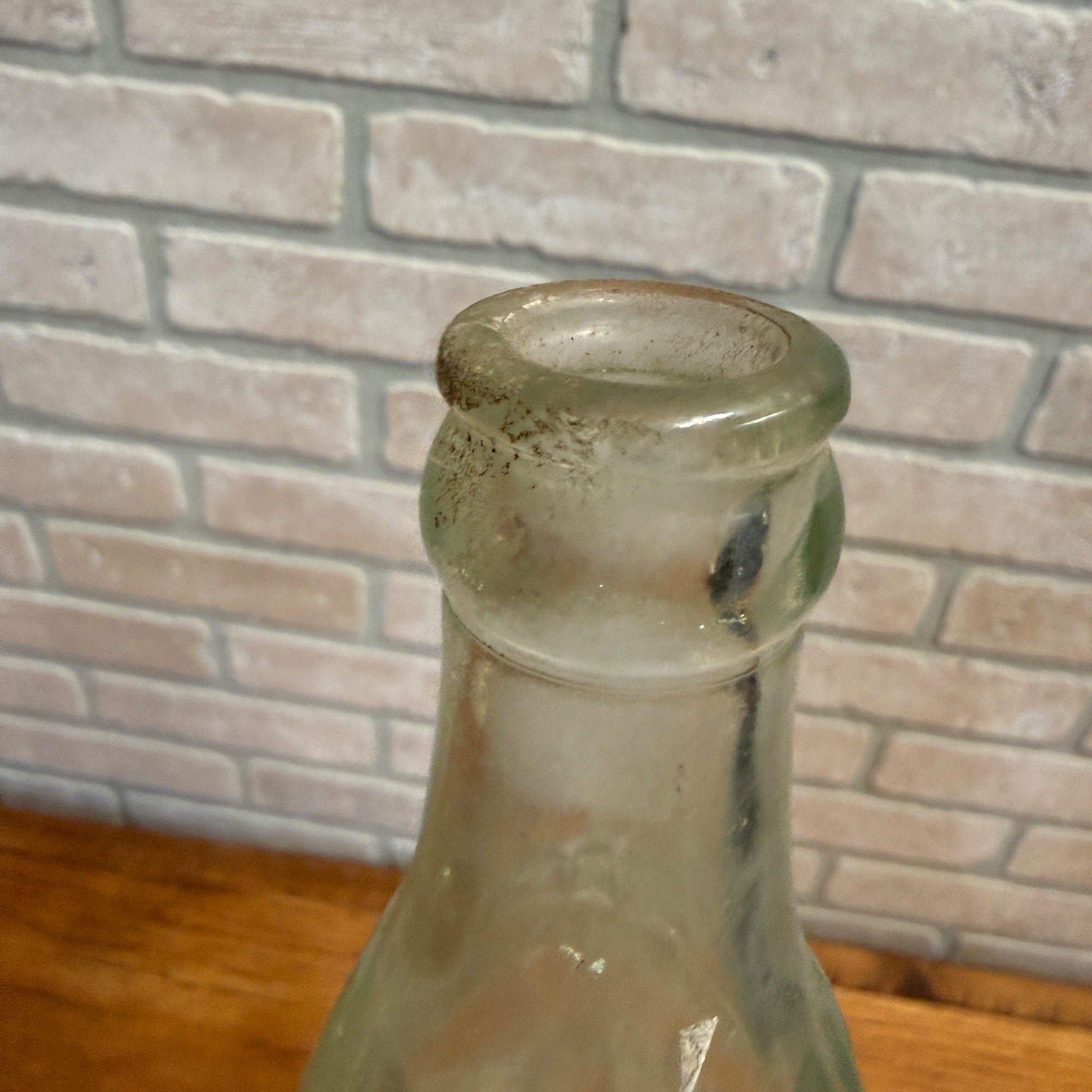 Vintage Crystal Springs Bottling Co Sheboygan Wisconsin Embossed Soda Bottle 7oz