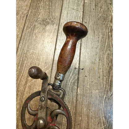 Antique Millers Falls No #980 2 Speed Hand Drill Vintage Egg Beater Style