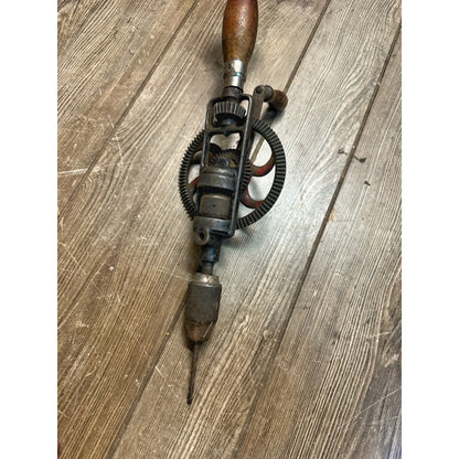 Antique Millers Falls No #980 2 Speed Hand Drill Vintage Egg Beater Style