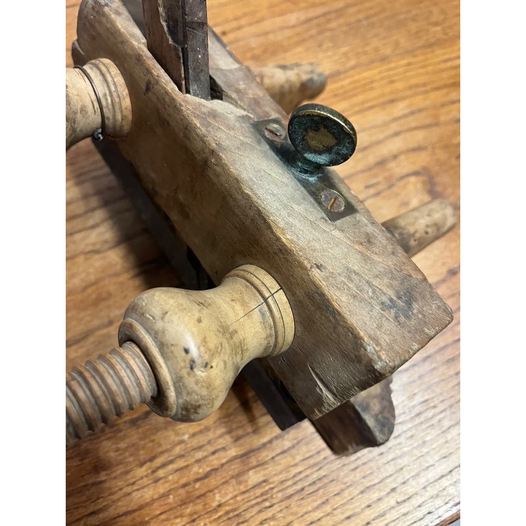 Antique Wood Plow Plane William Way. New York Woodworking Tool 1840s