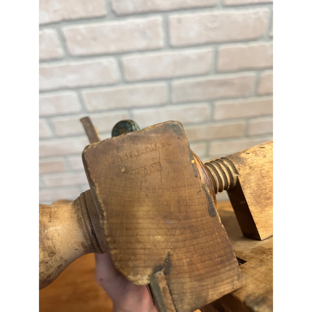 Antique Wood Plow Plane William Way. New York Woodworking Tool 1840s