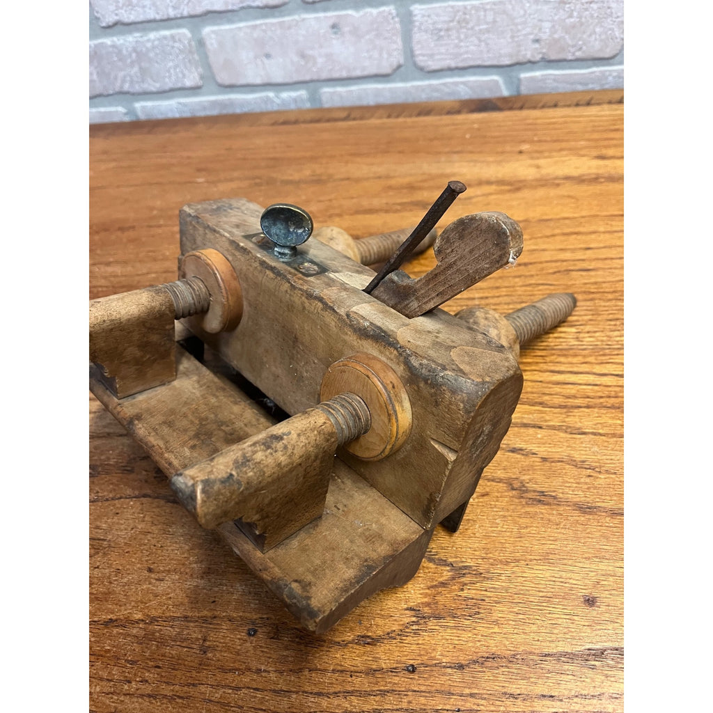 Antique Wood Plow Plane William Way. New York Woodworking Tool 1840s