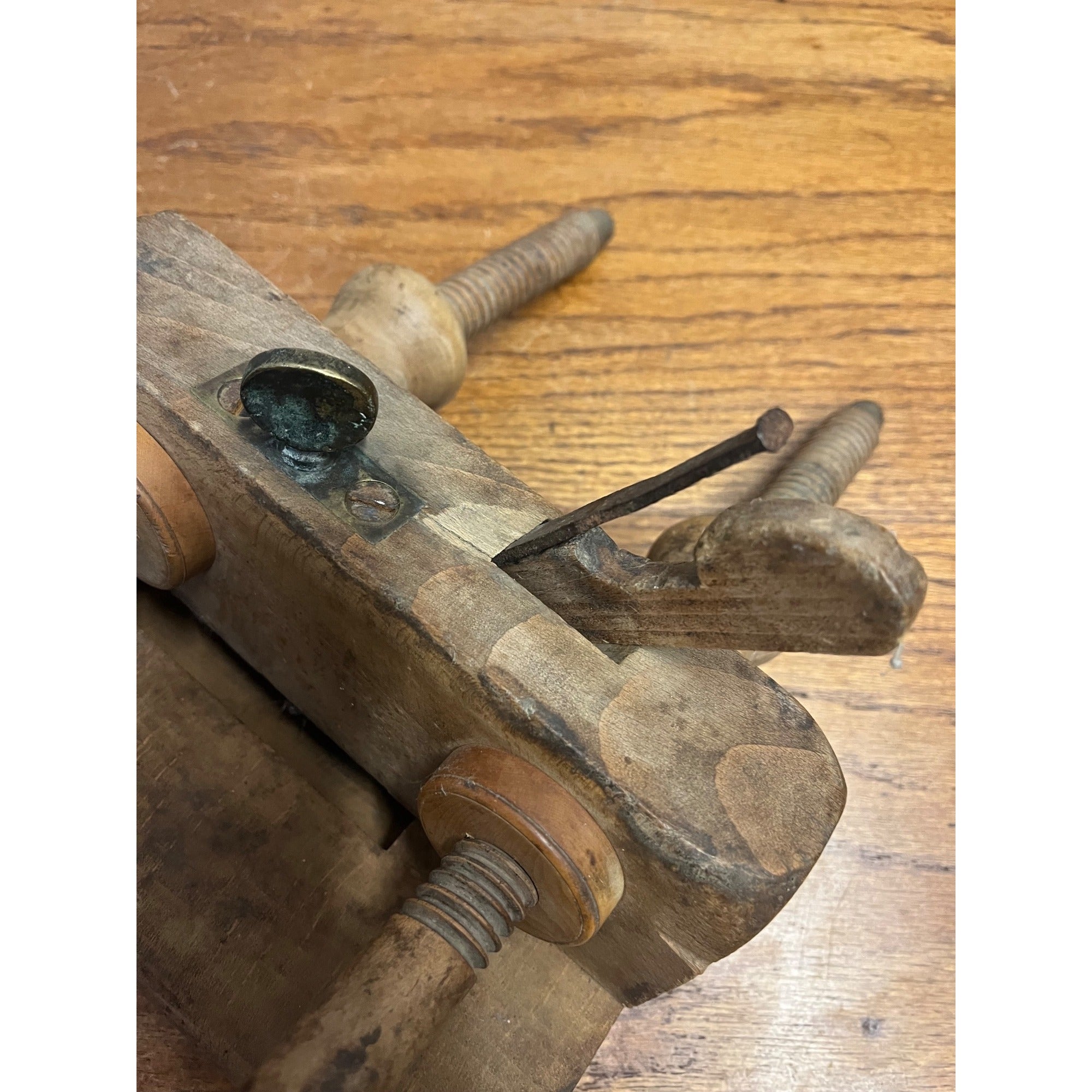 Antique Wood Plow Plane William Way. New York Woodworking Tool 1840s