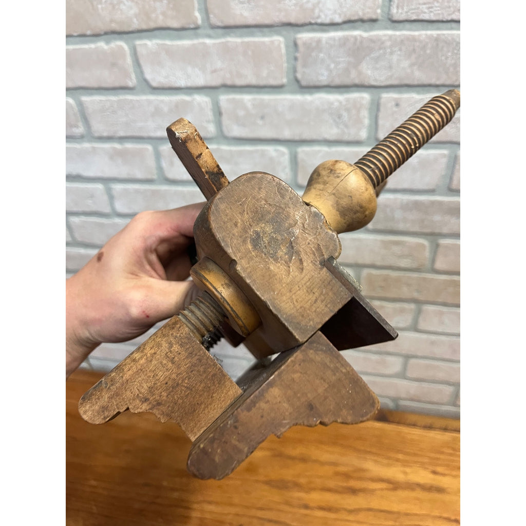 Antique Wood Plow Plane William Way. New York Woodworking Tool 1840s