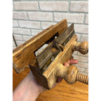 Antique Wood Plow Plane William Way. New York Woodworking Tool 1840s