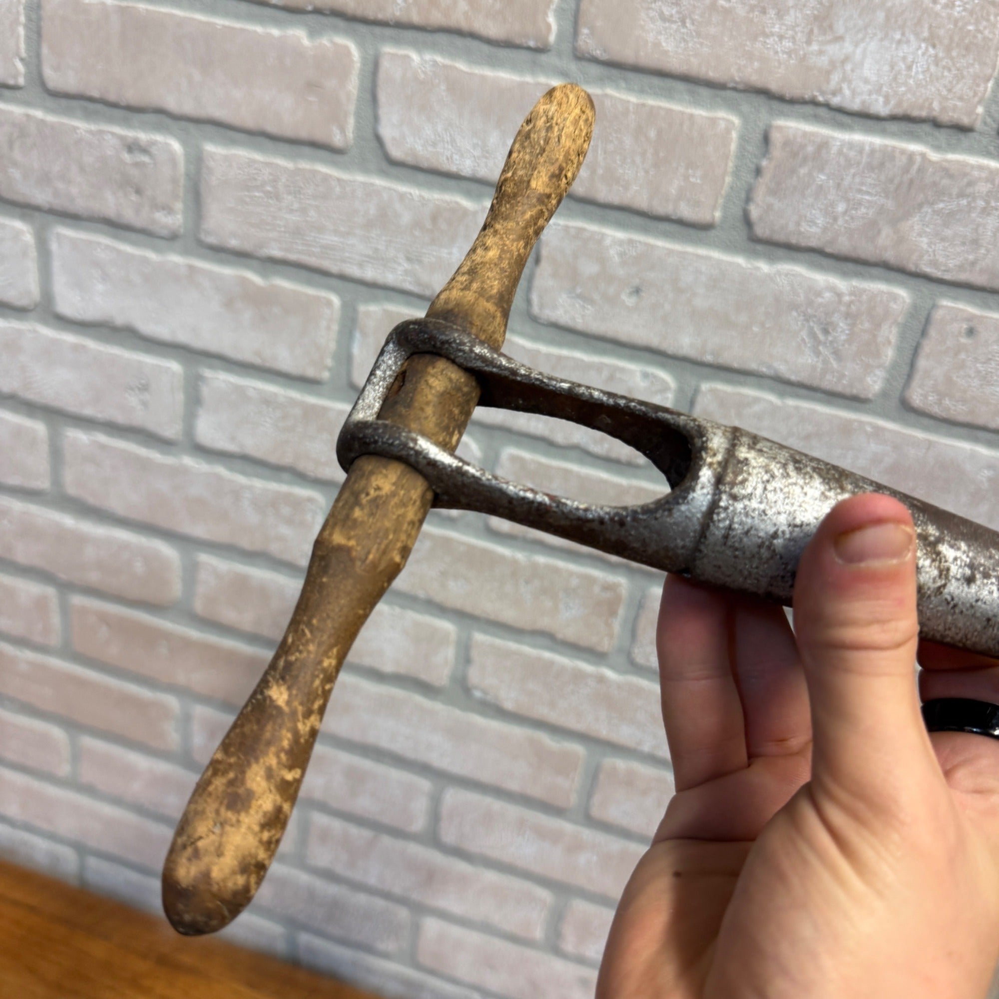 Vintage Hand Tool T-Handle Bung Hole Auger For Barrel or Keg Drilling Primitive Decor Distillery Winery